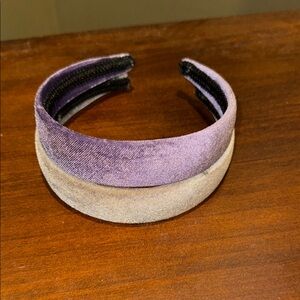 Elegant Purple and Cream Headband Set